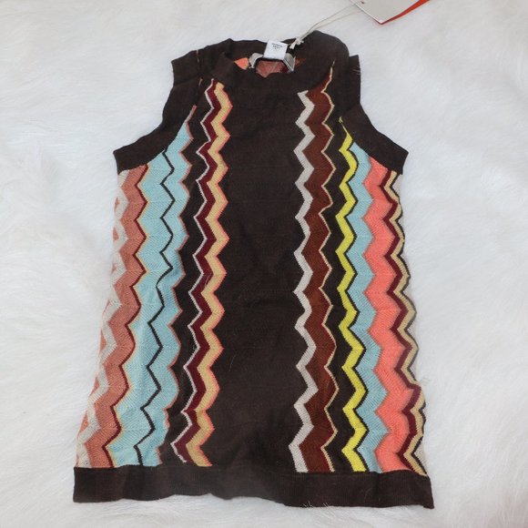 Missoni by Target Baby Sweater Vest - Classic Multicolor Zigzag - Size 18M - Picture 1 of 9